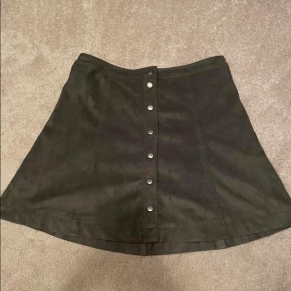 Suede skirt